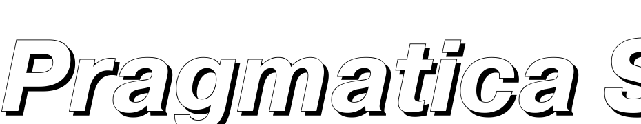 Pragmatica Shadow C Bold Italic cкачати шрифт безкоштовно